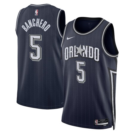 Maillot Homme Orlando Magic Paolo Banchero 2023-24 Nike City Edition Navy Swingman
